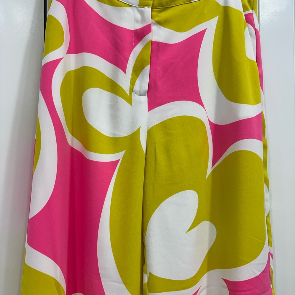 Trina Turk Pink and Cream Pants - Picture 8 of 13